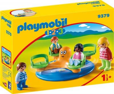 Playmobil 1.2.3 9379 Enfants et man&egrave;ge