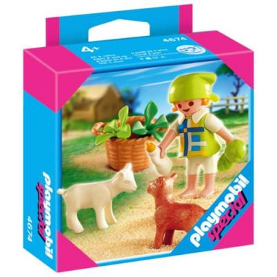 Playmobil Special Plus 4674 - Fillette Avec Chevreaux