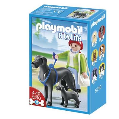 Playmobil 5210 - Dogue Allemand Et Son Petit