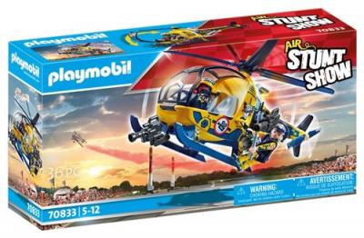 Playmobil 70833 Air Stuntshow H&eacute;licopt&egrave;re et &eacute;quipe de tournage 