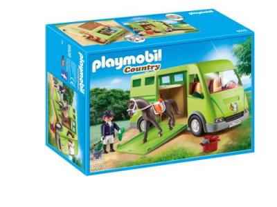 6928 cavalier avec van et cheval