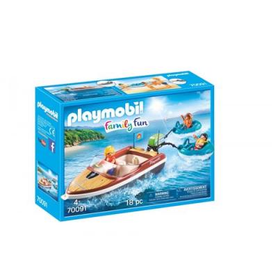 Bateau Avec Bou&eacute;es Et Vacanciers - N/A