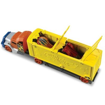 HOT WHEELS  Camion Crash Jaune Mattel