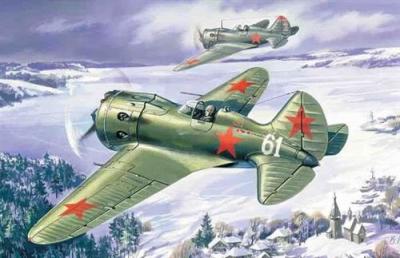 GENERIQUE Maquette avion ICM Polikarpov I-16 type 24 avec roues-1/72 - Maquette