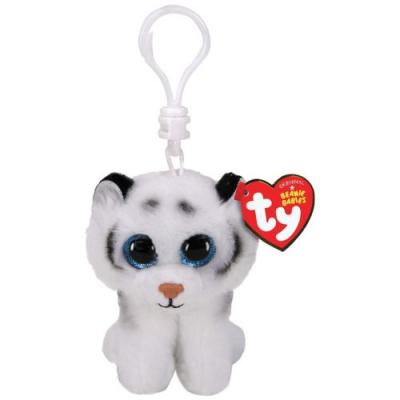 Porte-cl&eacute;s en peluche Ty Beanie Boo's Clip Tundra Le tigre 7 cm