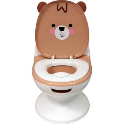 BAMBISOL Pot b&eacute;b&eacute; &eacute;ducatif - couvercle et siege rabattable - manette chasse-d'eau 