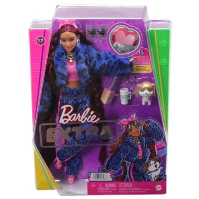 BARBIE  -  Extra Bleu L&eacute;opard - Poup&eacute;e - 3 ans et + 