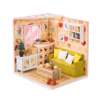 GENERIQUE Poup&eacute;e En Bois Maison Mod&egrave;le Miniature Bricolage Puzzle Dollhouse Mobiliers Enfants Jouets Cadeau BT251 