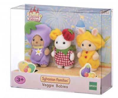 SYLVANIAN FAMILIES Poup&eacute;e  Le Trio Des B&eacute;b&eacute;s En Costumes De L&eacute;gumes