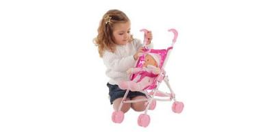 LOVE BEBE Poussette canne avec poupon 