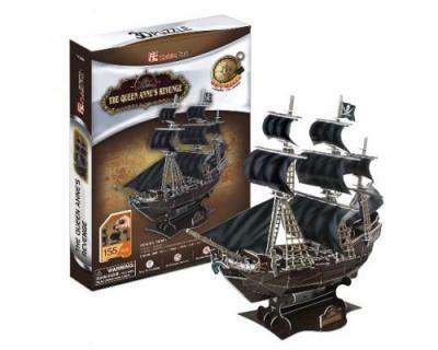 CUBIC FUN Puzzle 155 Pi&egrave;ces : Puzzle 3D - Queen Anne's Revenge, 