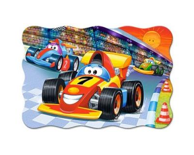 CASTORLAND Puzzle 20 Pi&egrave;ces : Pi&egrave;ces XXL - Course de Voitures, 