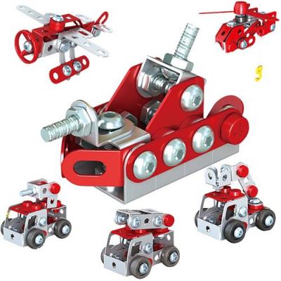 GENERIQUE Puzzle 313PCS Simulation pour enfants d&eacute;montage jouet voiture jeu maison ensemble tournevis outil - Rouge 