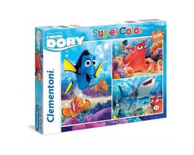 CLEMENTONI Puzzle 48 Pi&egrave;ces : 3 Puzzles - Finding Dory,  