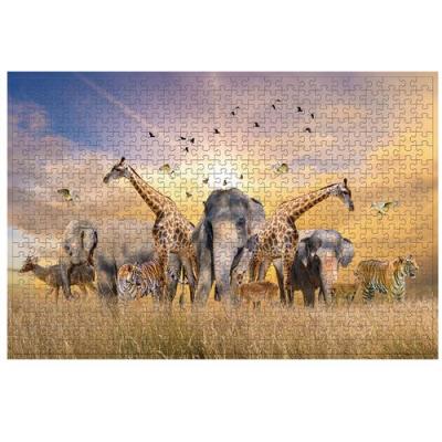  Puzzle 500 Pi&egrave;ces Animaux Des Prairies Pour Enfants Adultes Jouet Multicolore W15 