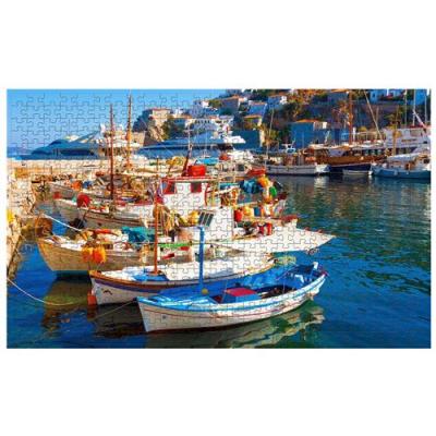  Puzzle 500 Pi&egrave;ces Port De Bateau De L'&Icirc;le Pour Enfants Adultes Jouet Multicolore W25 