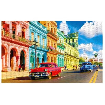  Puzzle 500 Pi&egrave;ces Voiture De Rue Pour Enfants Adultes Jouet Multicolore W27 