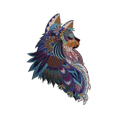  Puzzle en bois 201 pi&egrave;ces chat pour enfants et adultes - Multicolore 