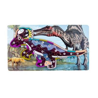  Puzzle en bois dinosaures pour enfants 05 - Multicolore 