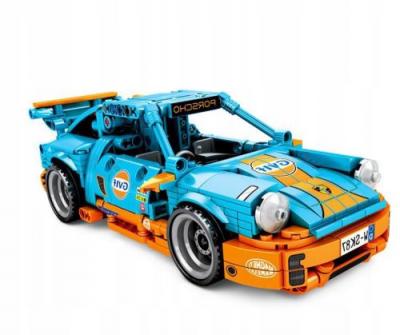  Puzzle HSLA Blocs assembl&eacute;s de mod&egrave;le de voiture Porsche Lego Jaune 