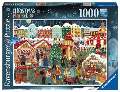 RAVENSBURGER Puzzle  Le march&eacute; de No&euml;l 1000 pi&egrave;ces