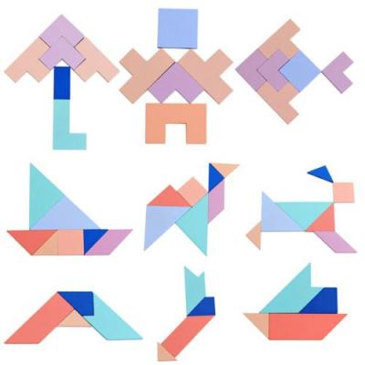 GENERIQUE Puzzle Tetris en Bois Tangram Puzzle Cerveau Construction Teasers Jouets Blocks Jeu Jmpl131 