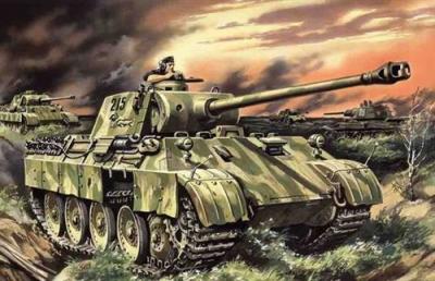 INCONNU Maquette ICM Pz.Kfw. V Ausf.D Panther- 1/35 - Maquette militaire