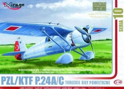  Pzl/tfk P.24 C T&uuml;rkische Luftwaffe Mit Resin- Und Foto&auml;tzteilen- 1:48e -