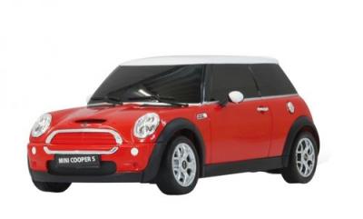 RASTAR  RC Mini Cooper S boys 27 MHz 1:24 rouge