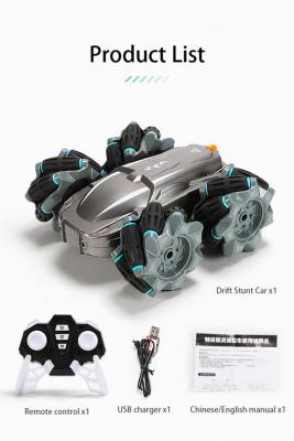  RC Rock Crawler Truck Hors Route 2.4GHz 4WD Voiture Drift Stunt, Qumox Voiture Jouet Cadeaux pour Enfants-noire 