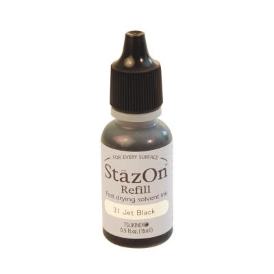 STAZON TSUKINEKO Artemio Encre Refill, Autre, Noir, 2,5 x 7,6 x 2,5 cm TSSZR31