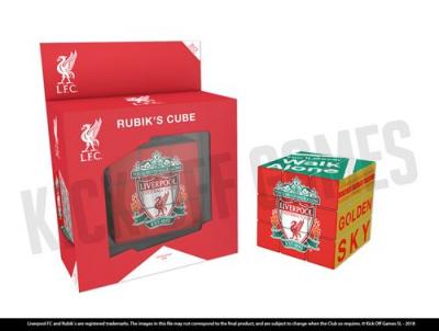 MEGABLEU Paul Lamond 7237 Liverpool Football Club Rubik's Cube, Red