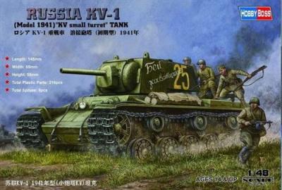 HOBBY BOSS Maquette  KV-1 russe 1941 - 1/48 - Maquette militaire