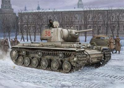 HOBBY BOSS Maquette  KV-1 russe l&eacute;ger- 1/48 - Maquette militaire