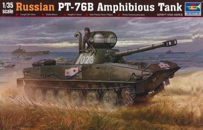  Maquette Trumpeter Char l&eacute;ger amphibie russe PT-76B - 1/35 - Maquette