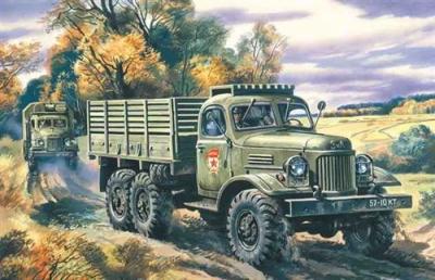  Maquette ICM Camion militaire ZIL-157-1/72 - Maquette militaire