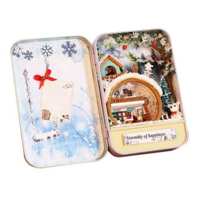 GENERIQUE Sc&egrave;ne Miniature En Bois Puzzle Bricolage Jouet Maison de Poup&eacute;e Mobilier de Cadeau de No&euml;l BT1265 