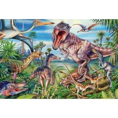 SCHMIDT SPIELE SCHMIDT AND SPIELE Puzzle enfant - Chez les Dinosaures - 60 pcs