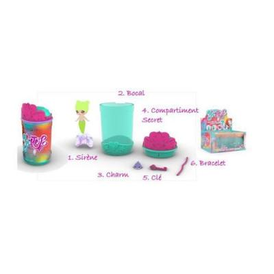 GIOCHI PREZIOSI Seasters  , Poup&eacute;e sir&egrave;ne surprise, Princesse qui se transforme en Sir&egrave;ne, avec accessoires secrets