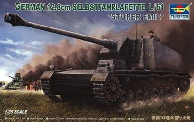  Selbstfahrlafette 12,8 Cm L/61 Sturer Emil- 1:35e - Trumpeter
