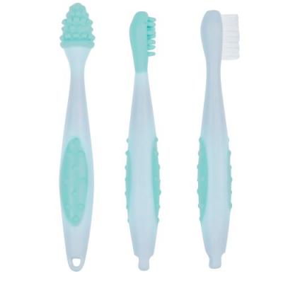 BEBE CONFORT B&eacute;b&eacute; Confort Set de 3 Brosses &agrave; Dents avec Etui Sailor
