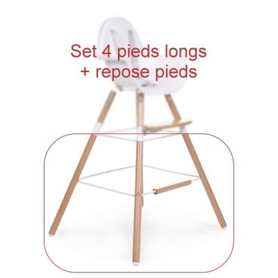 GENERIQUE Set de Pieds Longs Coloris H&ecirc;tre pour Chaise EVOLU 