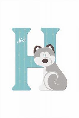 SEVI  animal lettre H 10 cm bleu