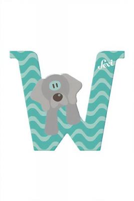 SEVI  animal lettre W 10 cm bleu