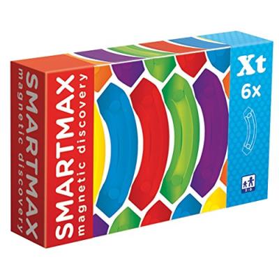 SMARTMAX  - XT Set, 6 Curved Bars, Magnetic Discovery Extension Set, 6 pieces, 1+ Years