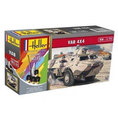  Maquette Heller STARTER KIT (Kit de d&eacute;marrage) VAB-1/72 - Maquette mil