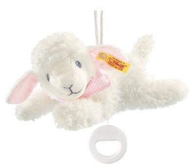 STEIFF  Peluche musicale Agneau fais de beaux r&ecirc;ves