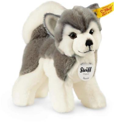 STEIFF  - 104985 - Peluche - Husky Bernie - Gris/Blanc