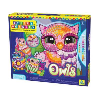 ORB FACTORY Mosa&iuml;que au num&eacute;ro Sticky : Hiboux