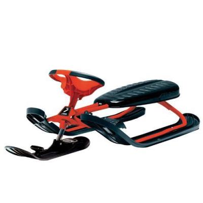 STIGA Luge -  - Snowracer Curve PRO - Skis twin-tip - Enrouleur automatique - Acier noir